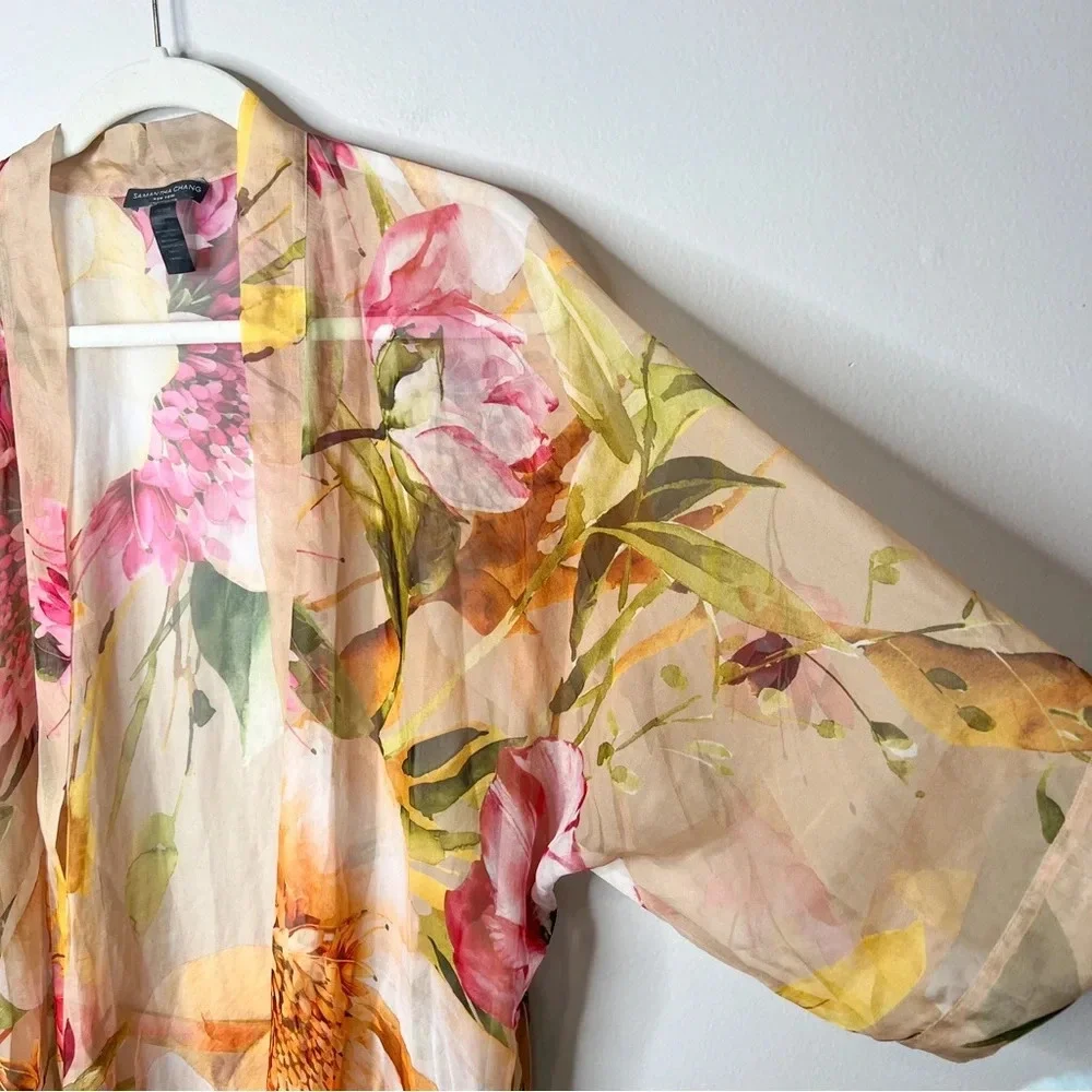 Samantha Chang Lifestyle Printed Short Kimono